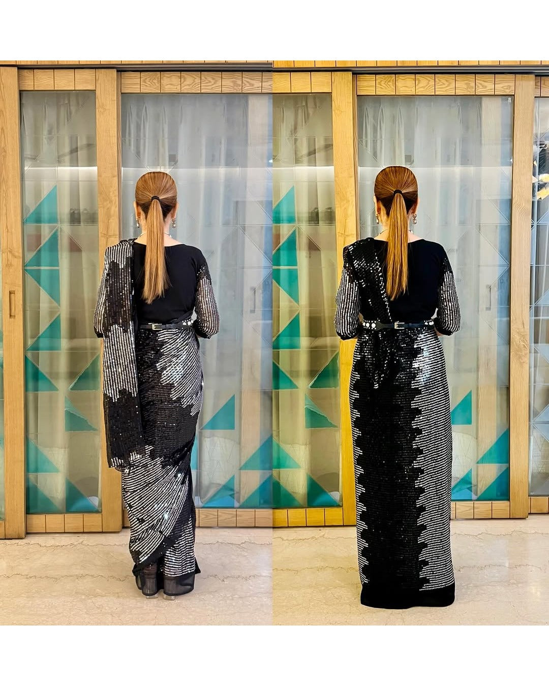 ZIP & GO PARTY WEAR SAREE NO BLOUSE NO SKIRT