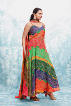 FESTIVE SPECIAL COLORFUL BANDHEJ PRINT ANARKALI GOWN