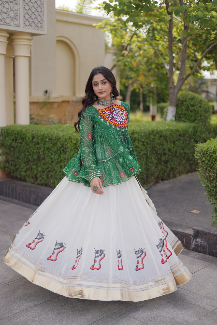 NAVRATRI SPECIAL KUTCHI GAMTHI WORK LEHENGA CHOLI