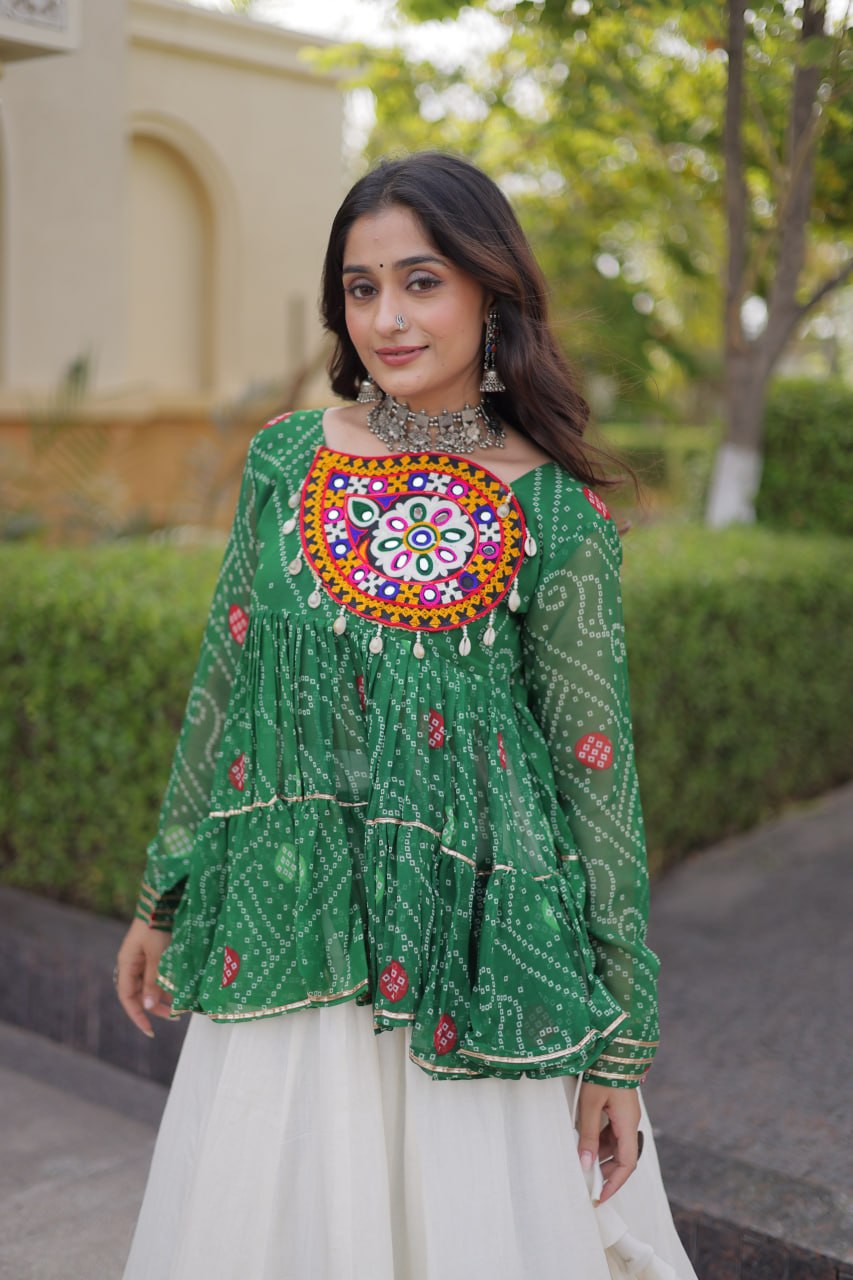 NAVRATRI SPECIAL KUTCHI GAMTHI WORK LEHENGA CHOLI