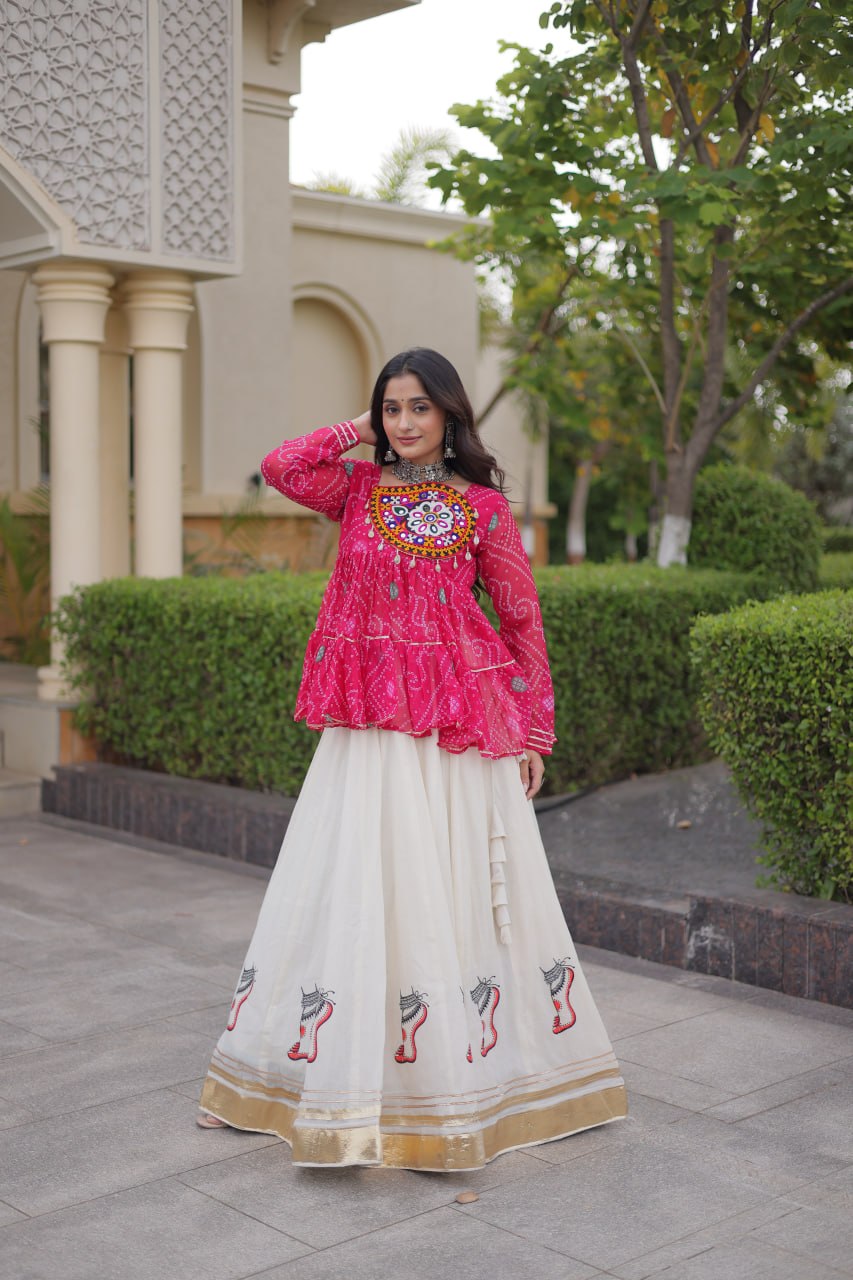 NAVRATRI SPECIAL KUTCHI GAMTHI WORK LEHENGA CHOLI