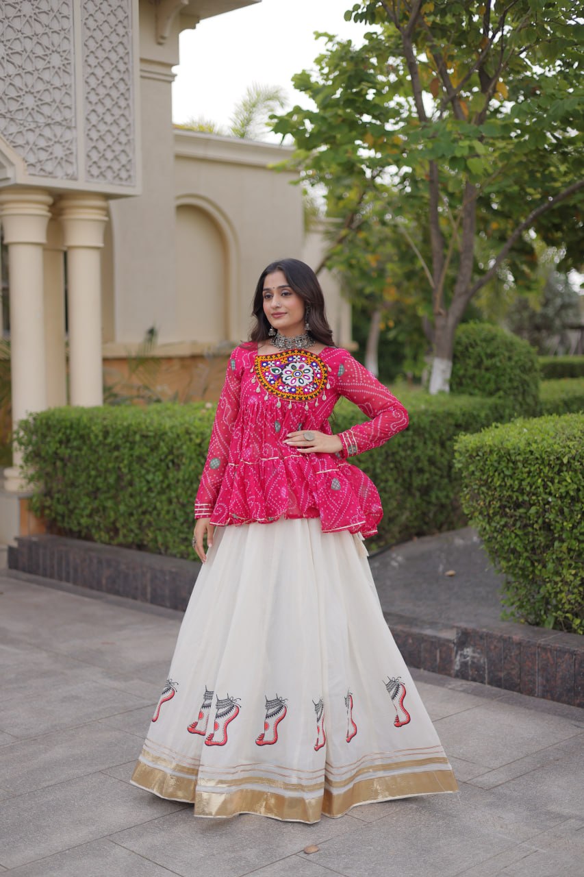 NAVRATRI SPECIAL KUTCHI GAMTHI WORK LEHENGA CHOLI