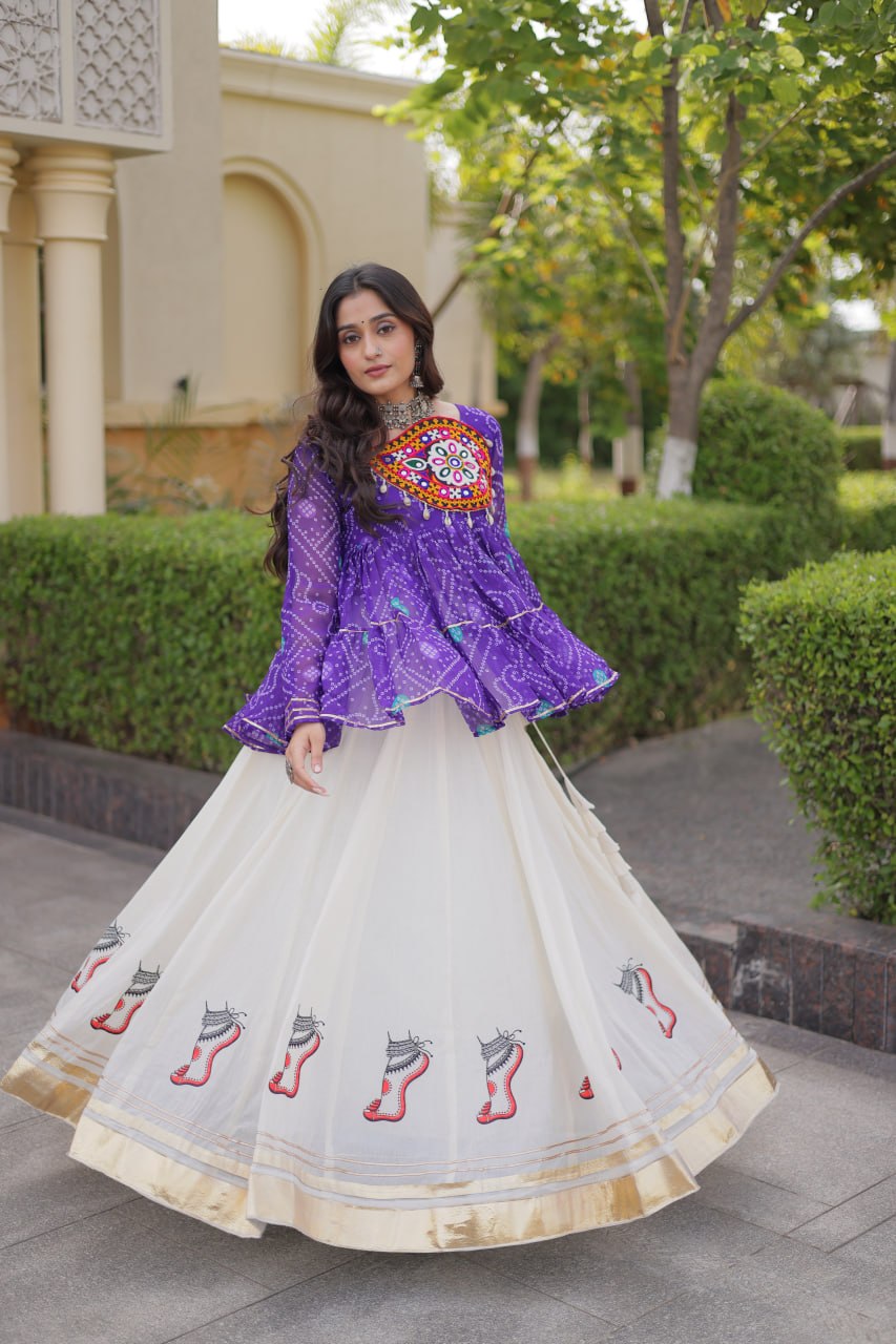 NAVRATRI SPECIAL KUTCHI GAMTHI WORK LEHENGA CHOLI