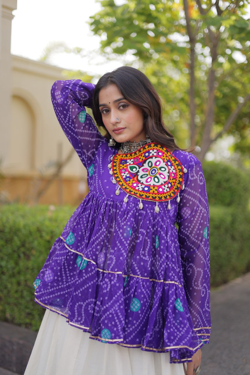 NAVRATRI SPECIAL KUTCHI GAMTHI WORK LEHENGA CHOLI