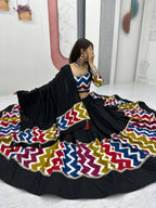 NAVRATRI SPECIAL 6 METER FULLY FLAIR PURE COTTON LEHENGA CHOLI