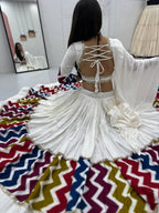 NAVRATRI SPECIAL 6 METER FULLY FLAIR PURE COTTON LEHENGA CHOLI