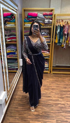 SUPERHIT TRENDING READY TO WEAR SAREE WITH STYLISH BLOUSE