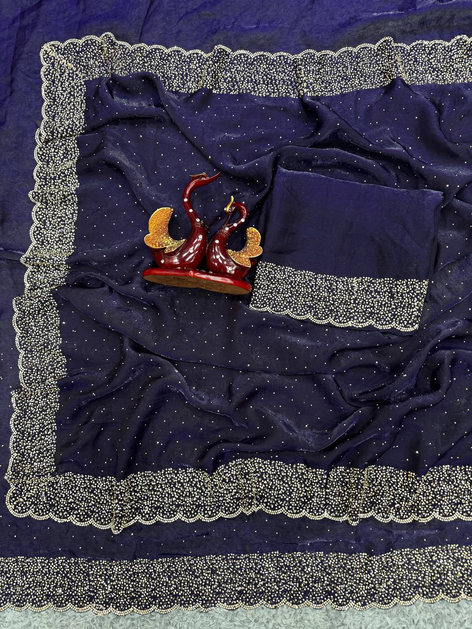 WEDDING SPECIAL RICH LOOK DESIGNER SAREE