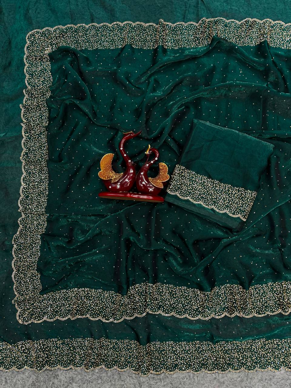 WEDDING SPECIAL RICH LOOK DESIGNER SAREE