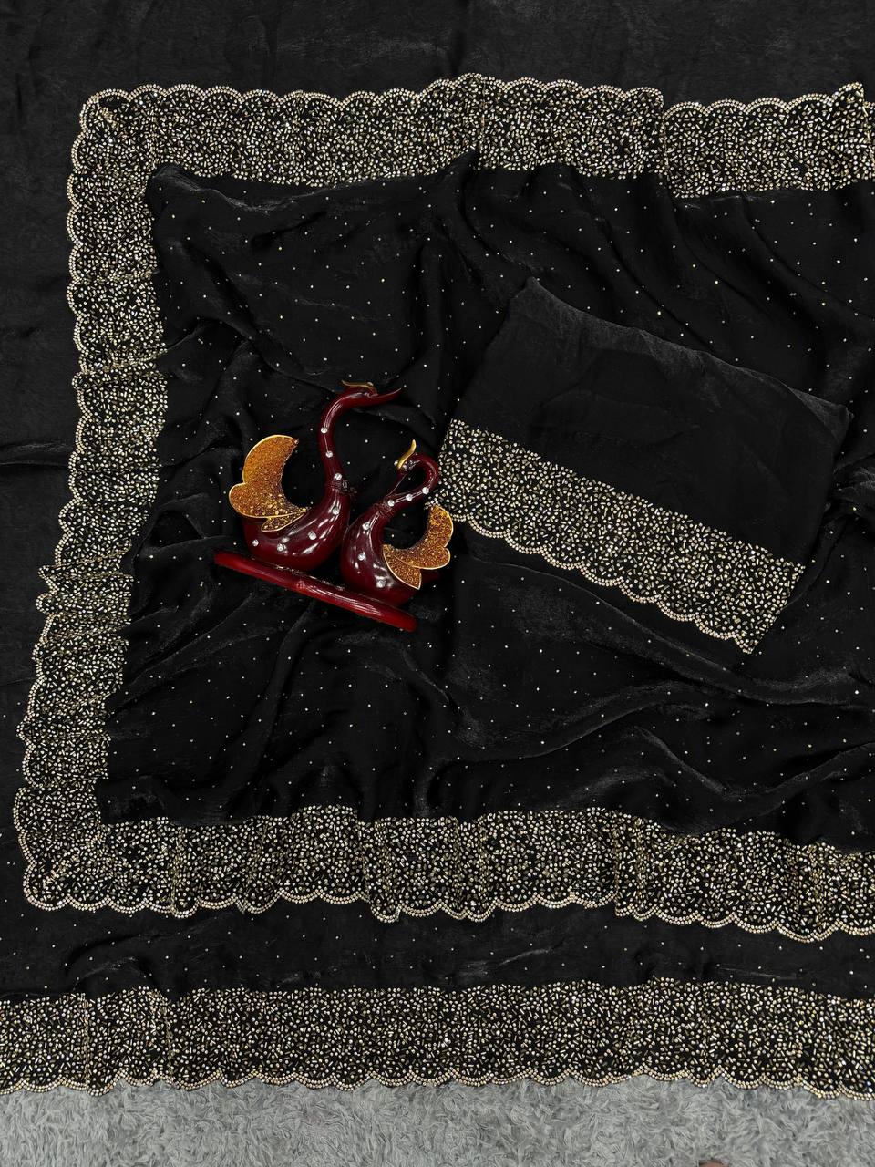 WEDDING SPECIAL RICH LOOK DESIGNER SAREE