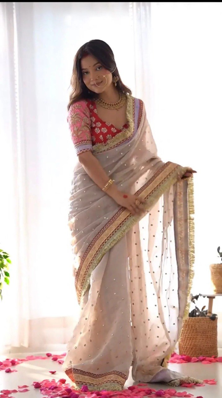 FESTIVE SPECIAL LUXURIOUS SAREE WITH BLOUSE