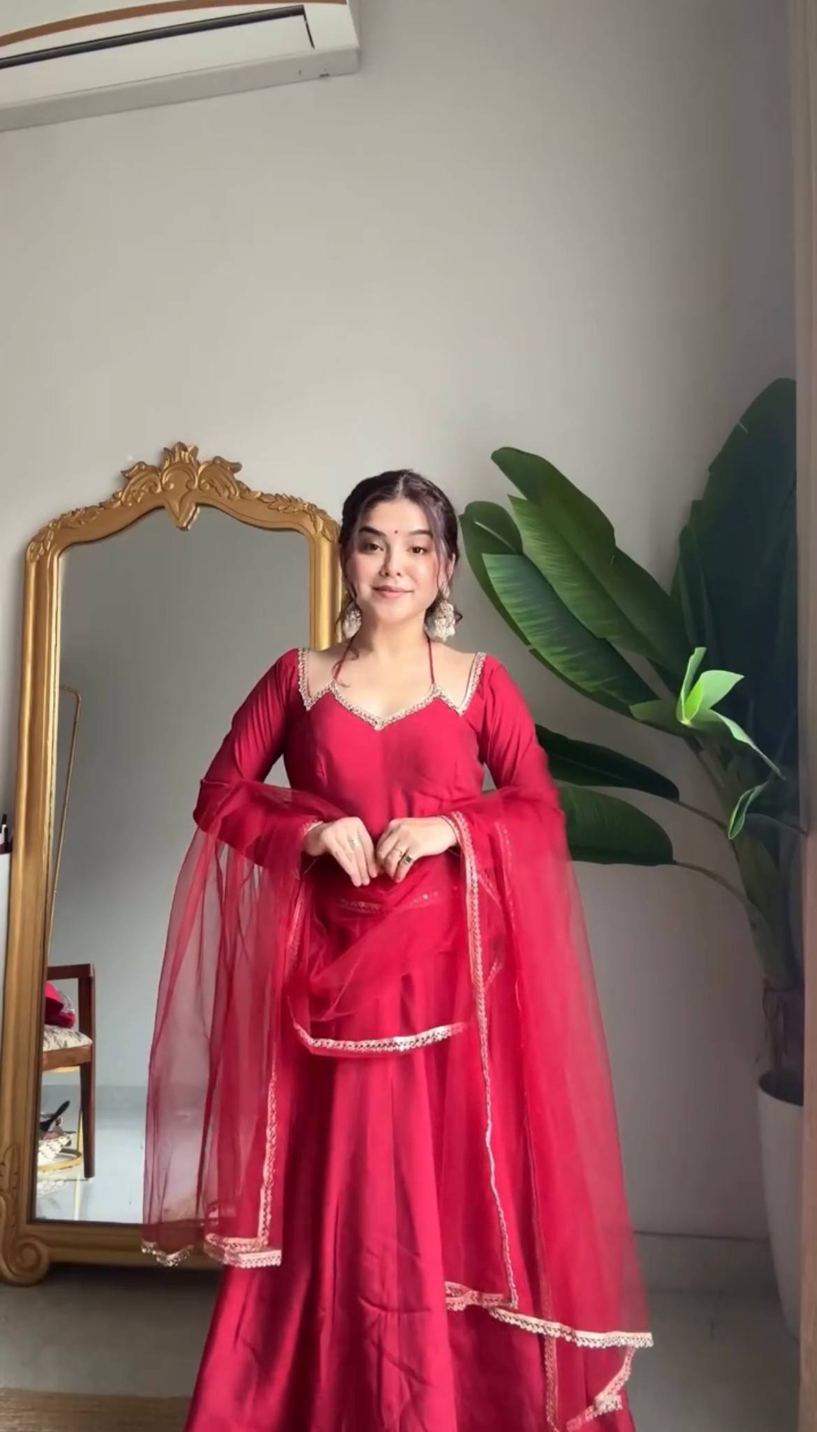 ROYAL MAROON COLOR FESTIVE SPECIAL ANARKALI SUIT SET