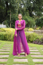 PINK COLOR GEORGETTE LAHERIYA PRINT NAVRATRI KURTI