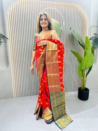 TRENDING JEQUARD ZIP & GO SAREE