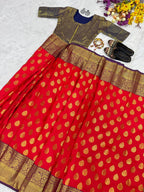 TRENDING JEQUARD ZIP & GO SAREE