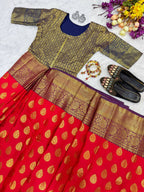 TRENDING JEQUARD ZIP & GO SAREE