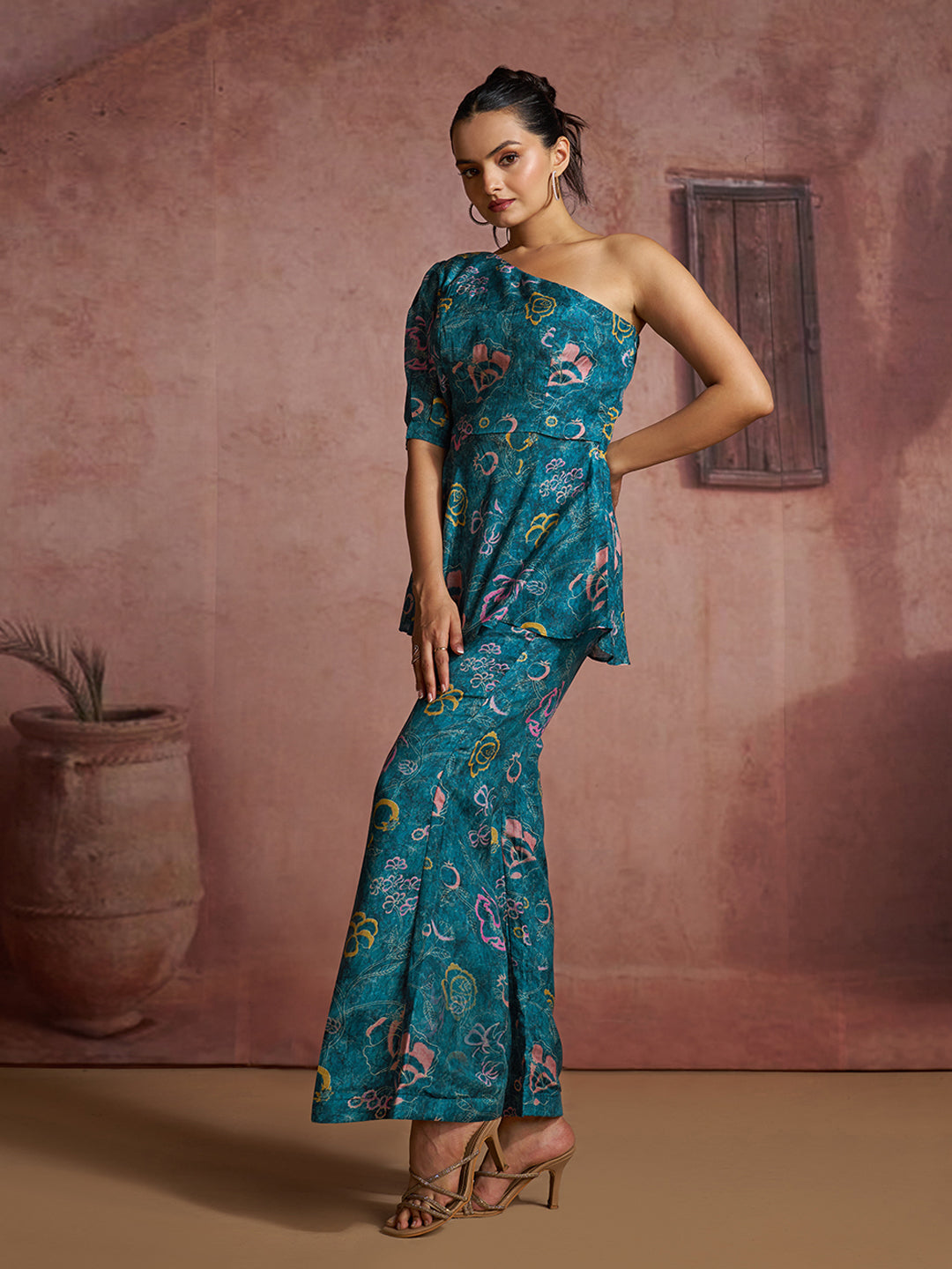 Luxury Designer Blue Co-Ord Set for Party & Festive Wear