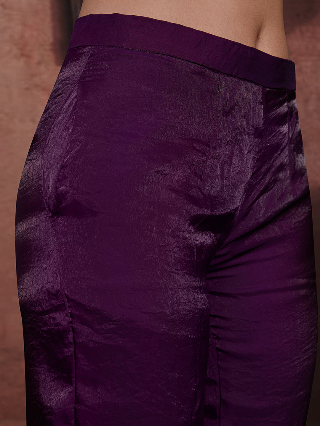 Premium Wine Organza Co-Ord Set with Elegant Luxury Look
