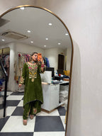 KABIRA VELVET TWO PIECE PLAZZO SET