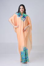 PEACOCK FEATHER FREEHAND SAREE