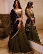 WEDDING SPECIAL GREEN COLOR HEAVY WORKED LEHENGA CHOLI